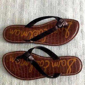 Sam Edelman Black Thong Sandals Size 9